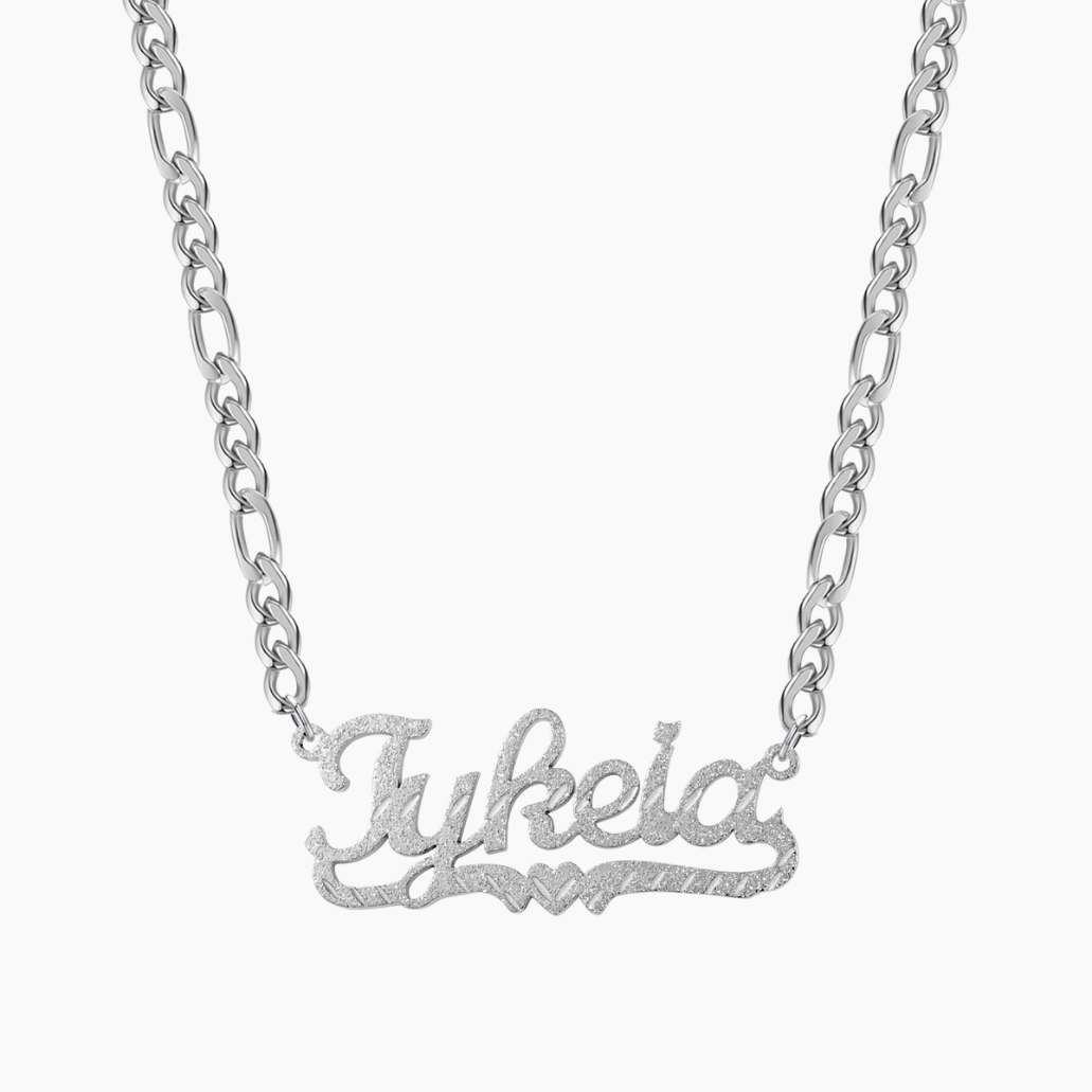 Jenny Diamond Cut Heart Name Necklace