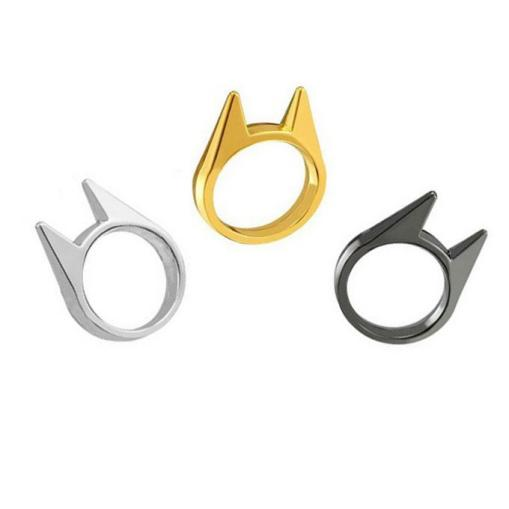 Cat ear single finger ring