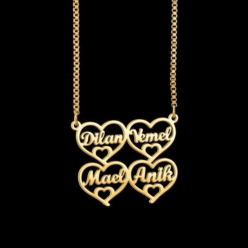 Aaliyah Creative Heart Pendant Collarbone Necklace