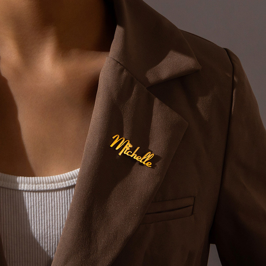 Azari Personalized Suit Brooch