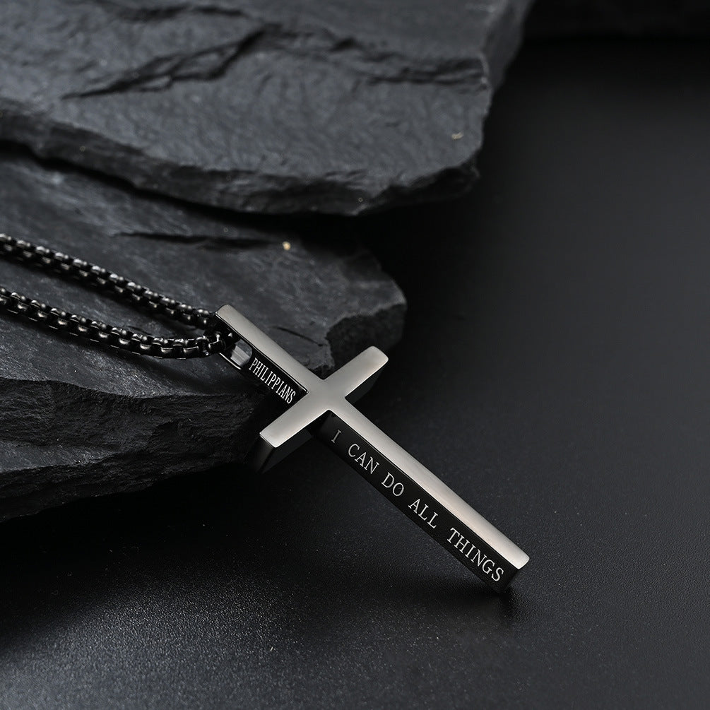 Tessa Personalized Cross Necklace