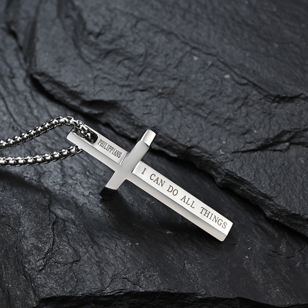 Tessa Personalized Cross Necklace