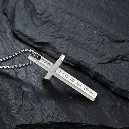 Tessa Personalized Cross Necklace