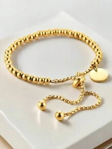 Cora Custom Simple Beaded Round Bracelet