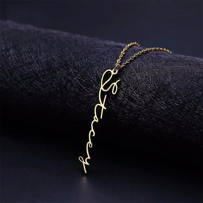 Yvonne Personalised Vertical Name Necklace