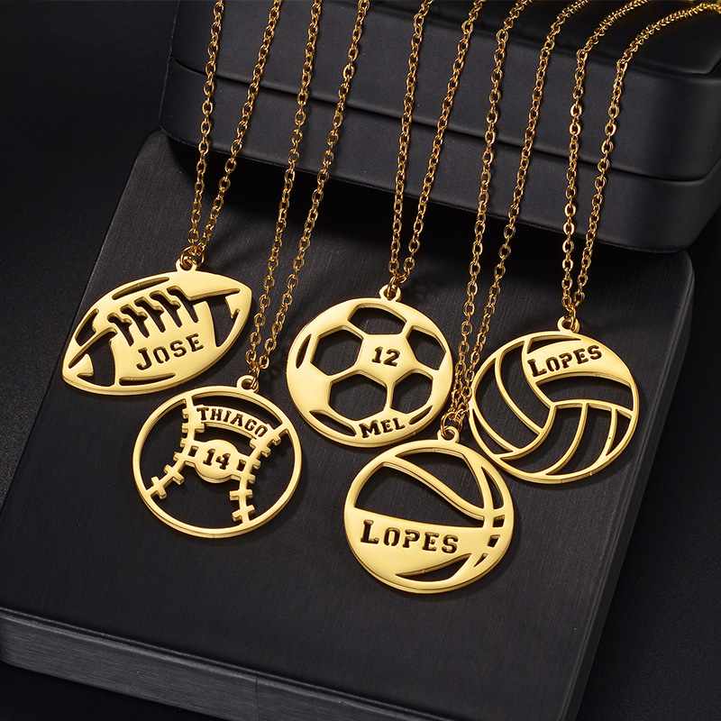 Maya Hollow Name Sport Necklace