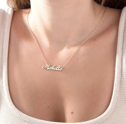 Michelle Personalized Name Necklace with English Letters