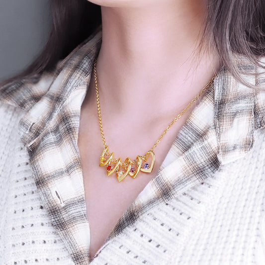 Anika Twisted Heart-Shaped Diamond Pendant Necklace