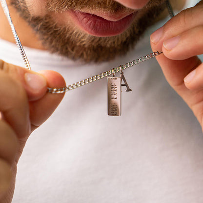 Angus Long Bar DIY Message Necklace