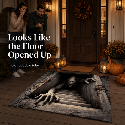 🔥 Limited-Time 50% OFF 🎃Elnuvo® Creeping Ghoul 3D Illusion Rug