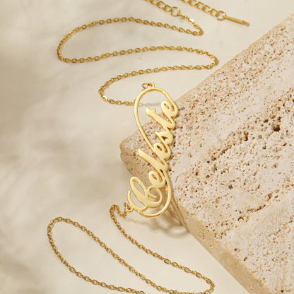 Céleste Infinity Name Necklace