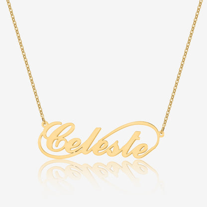 Céleste Infinity Name Necklace