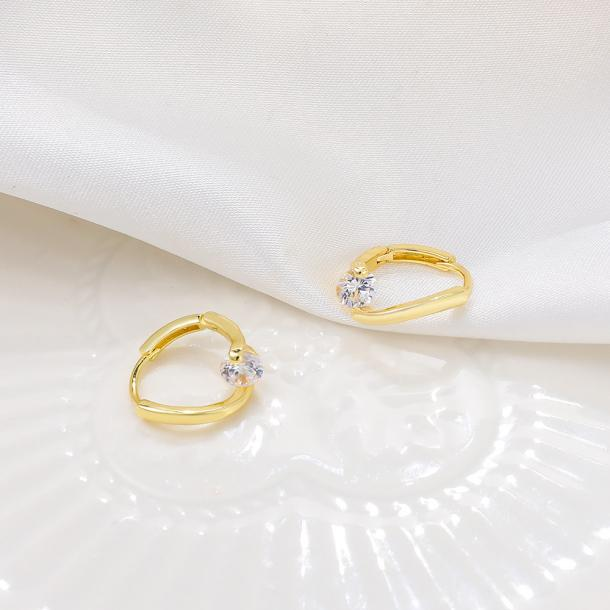 Geometric lines simple shape earrings