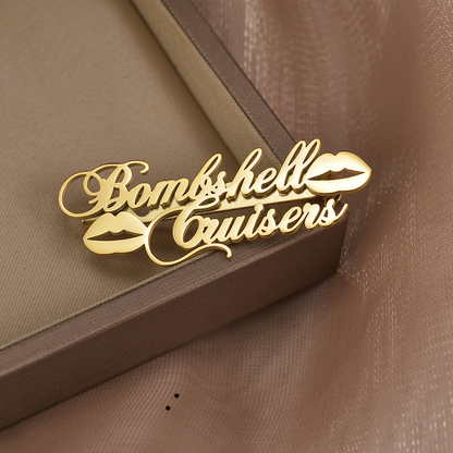 Adhara Name Personalized Brooch