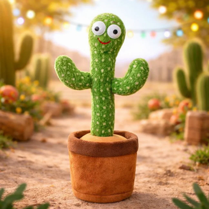 🌍Earth Day Solar Sale🌍 Interactive Dancing Talking Cactus Toy – Singing, Voice Repeating & Light-Up Toy🌵