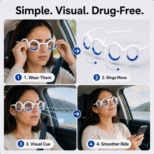 EInuvo® Motion Relief Glasses