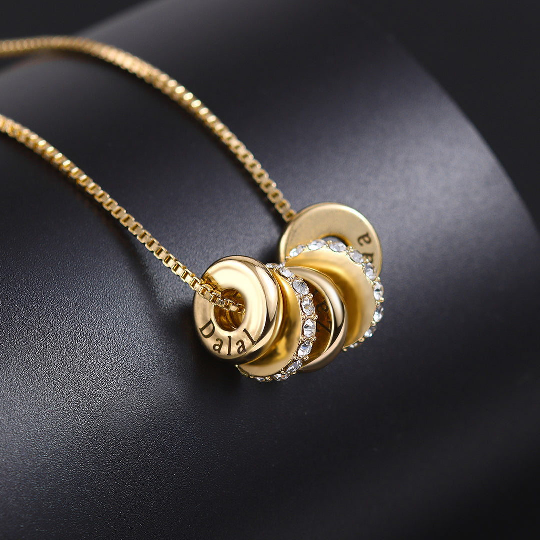 Peyton Personalized Beaded Necklace