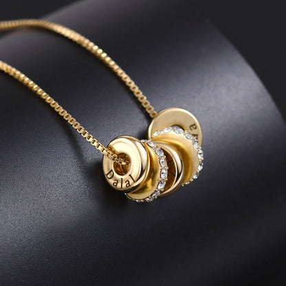 Peyton Personalized Beaded Necklace