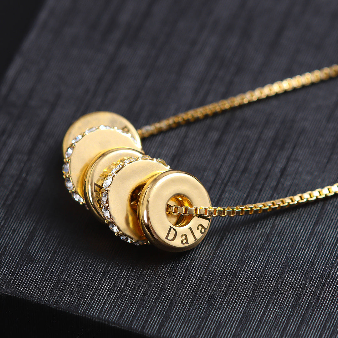 Peyton Personalized Beaded Necklace