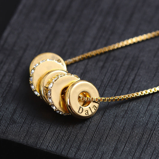 Peyton Personalized Beaded Necklace