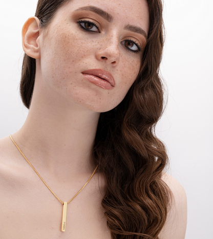 Astrid Personalized 3D Bar Necklace