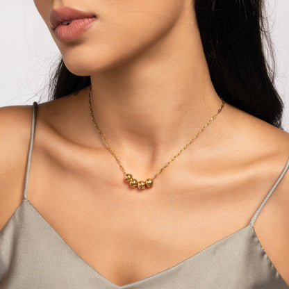 Harper Bead & Name Custom Necklace