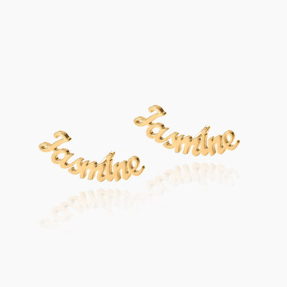 Eleanor Name Stud Earrings