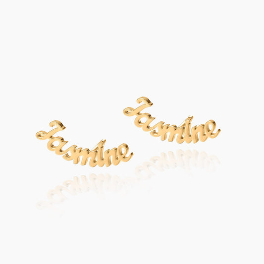 Eleanor Name Stud Earrings