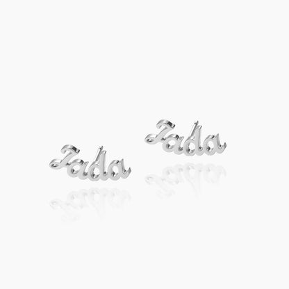 Eleanor Name Stud Earrings