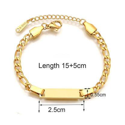 Alitzel Shape Personalized Engraved Bracelet
