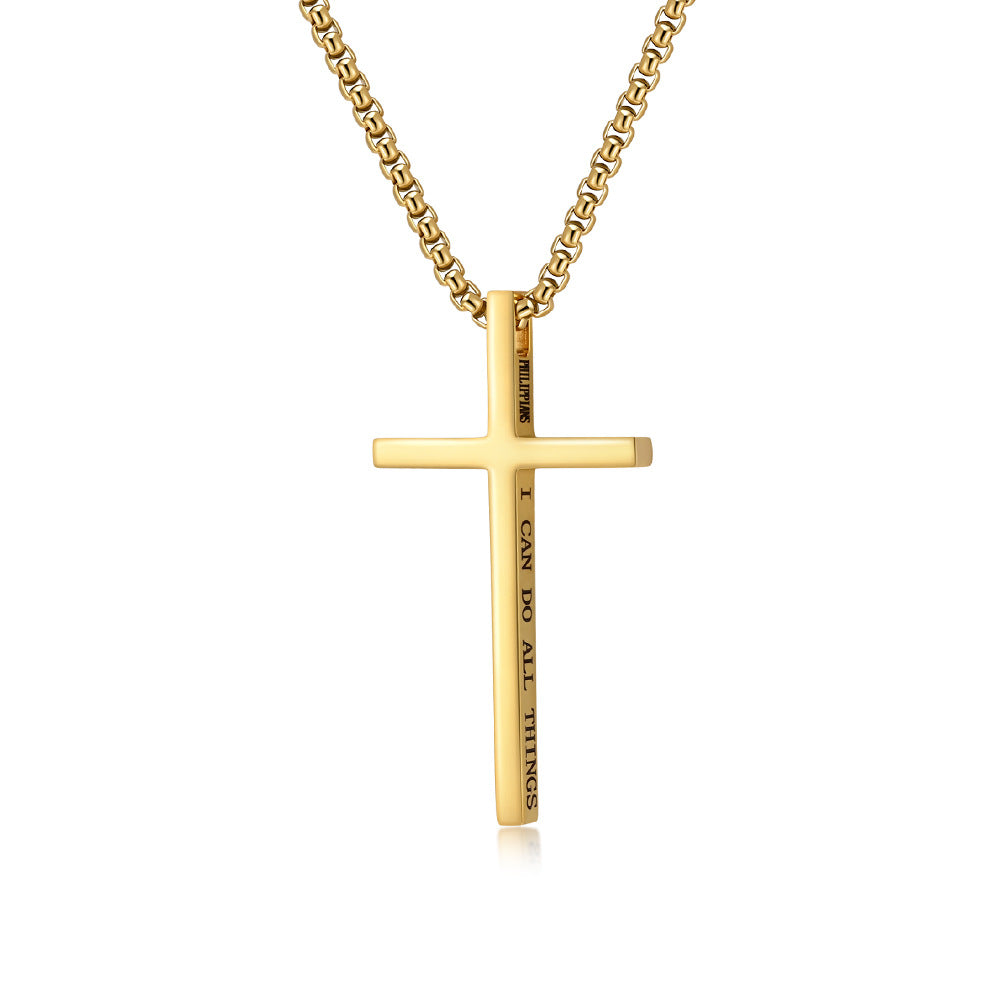 Tessa Personalized Cross Necklace