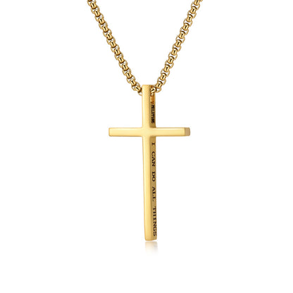 Tessa Personalized Cross Necklace