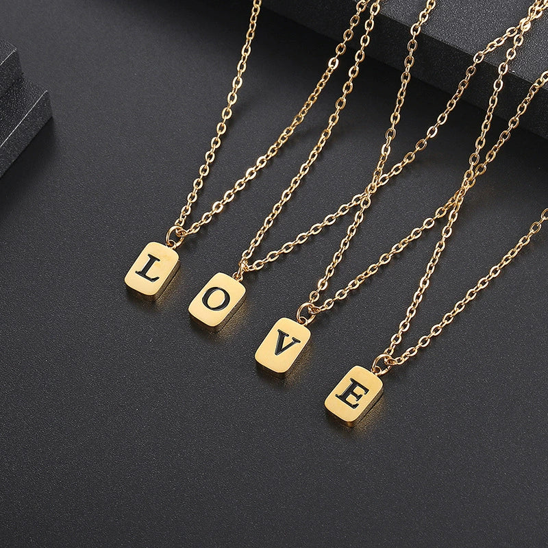 Layla Letter Initial Necklace