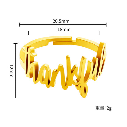 Sally Exquisite Gift Engraved Ring