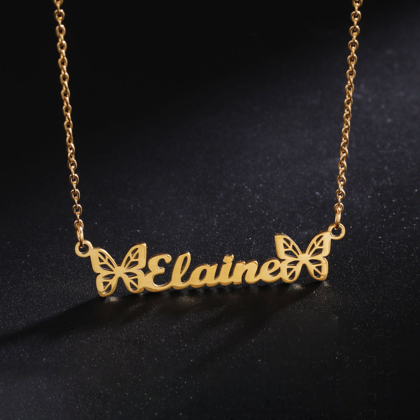 Nova Butterfly Name Necklace