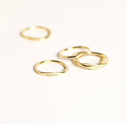 Holly Customizable Love & Name Ring