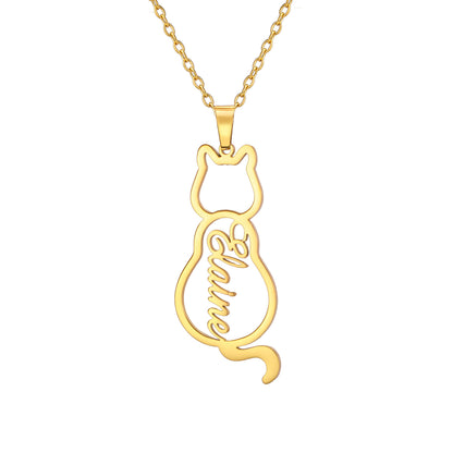 Ophélie Purrsonalized Cat Necklace