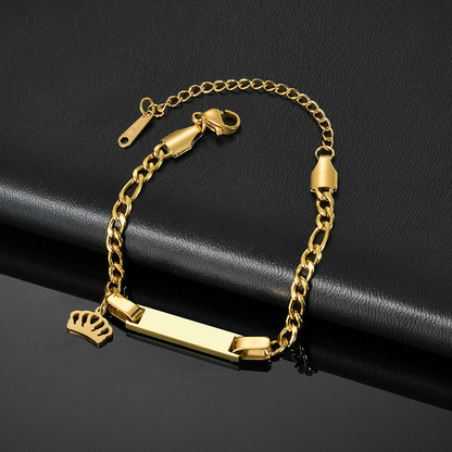 Alitzel Shape Personalized Engraved Bracelet