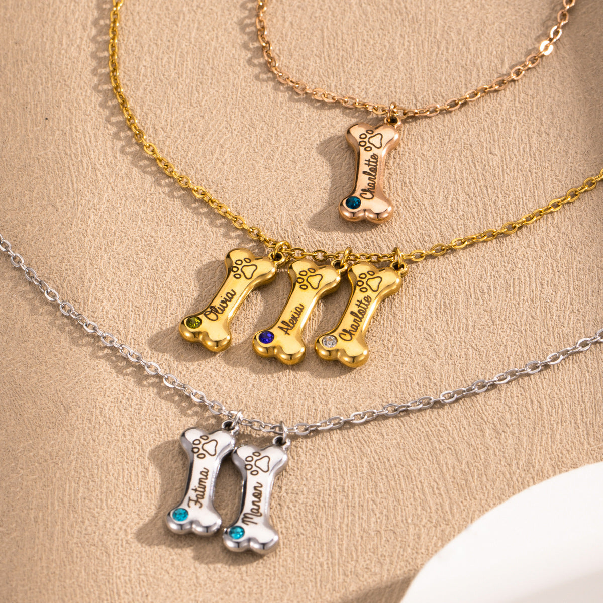 Loris 3D Bone DIY Name Necklace