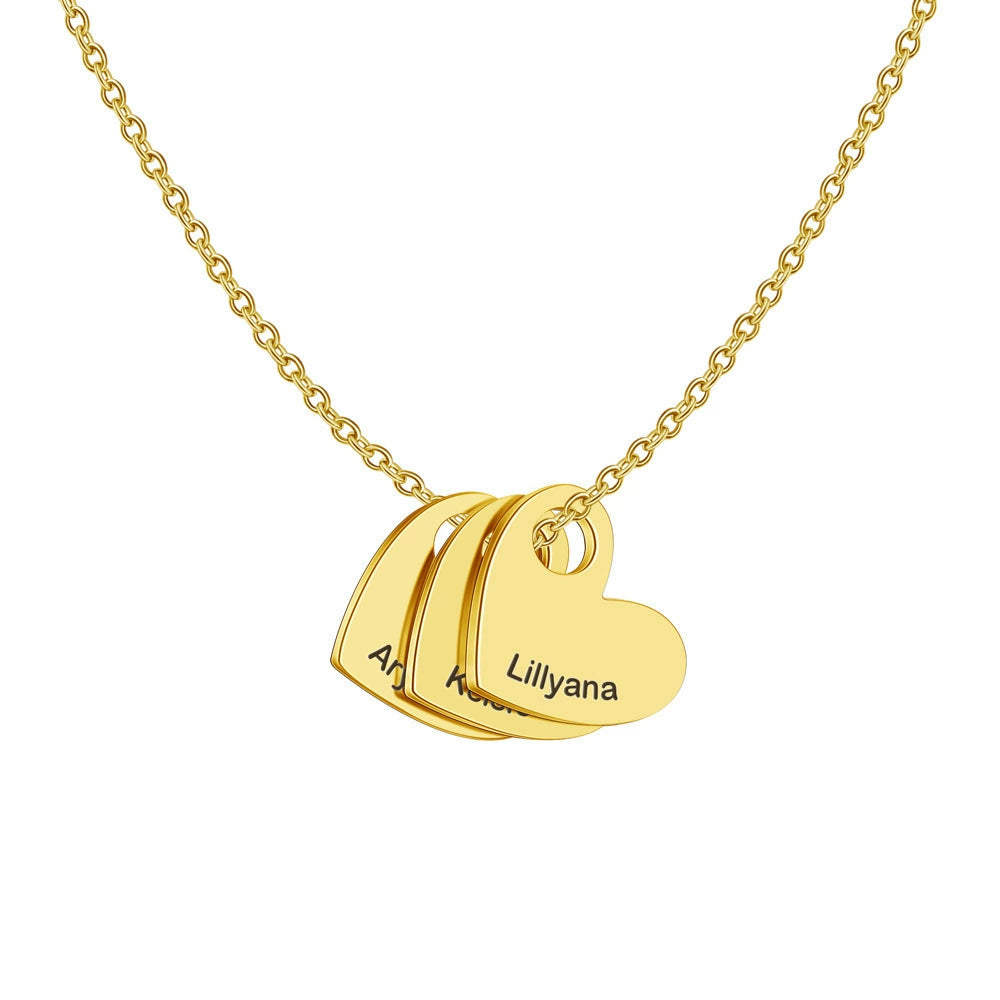 Madelyn Triple-Heart Necklace