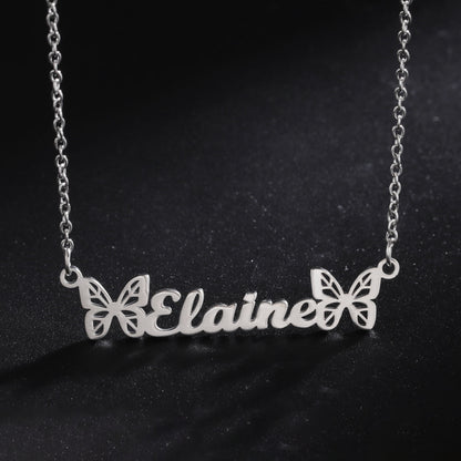 Nova Butterfly Name Necklace