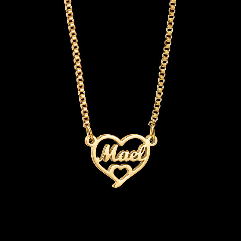 Aaliyah Creative Heart Pendant Collarbone Necklace