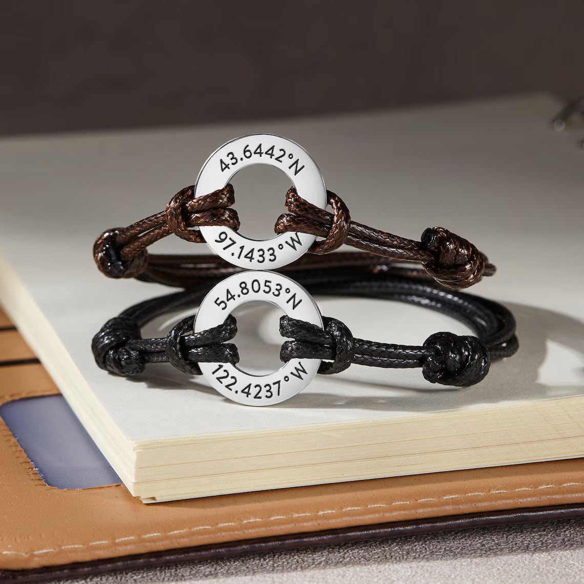 Skyler Unisex Adjustable Couple Name Bracelet