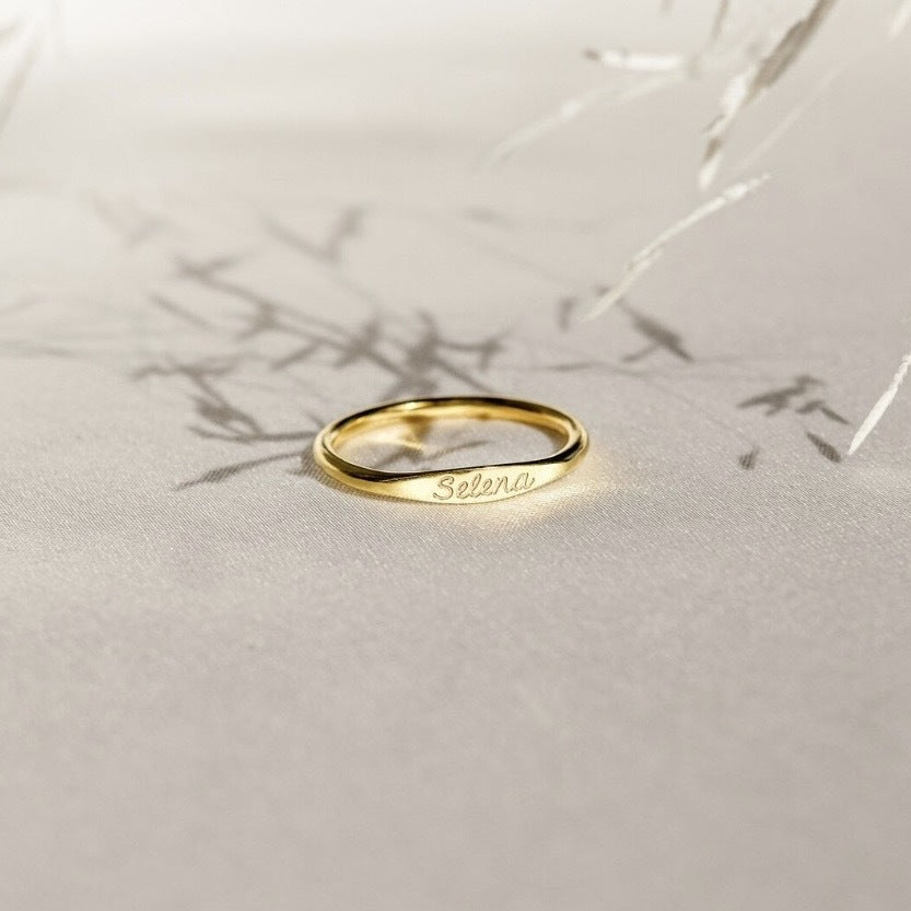 Holly Customizable Love & Name Ring