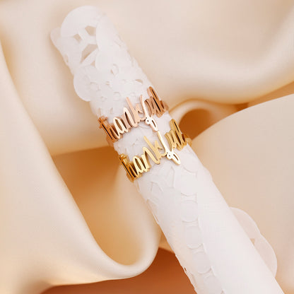 Sally Exquisite Gift Engraved Ring