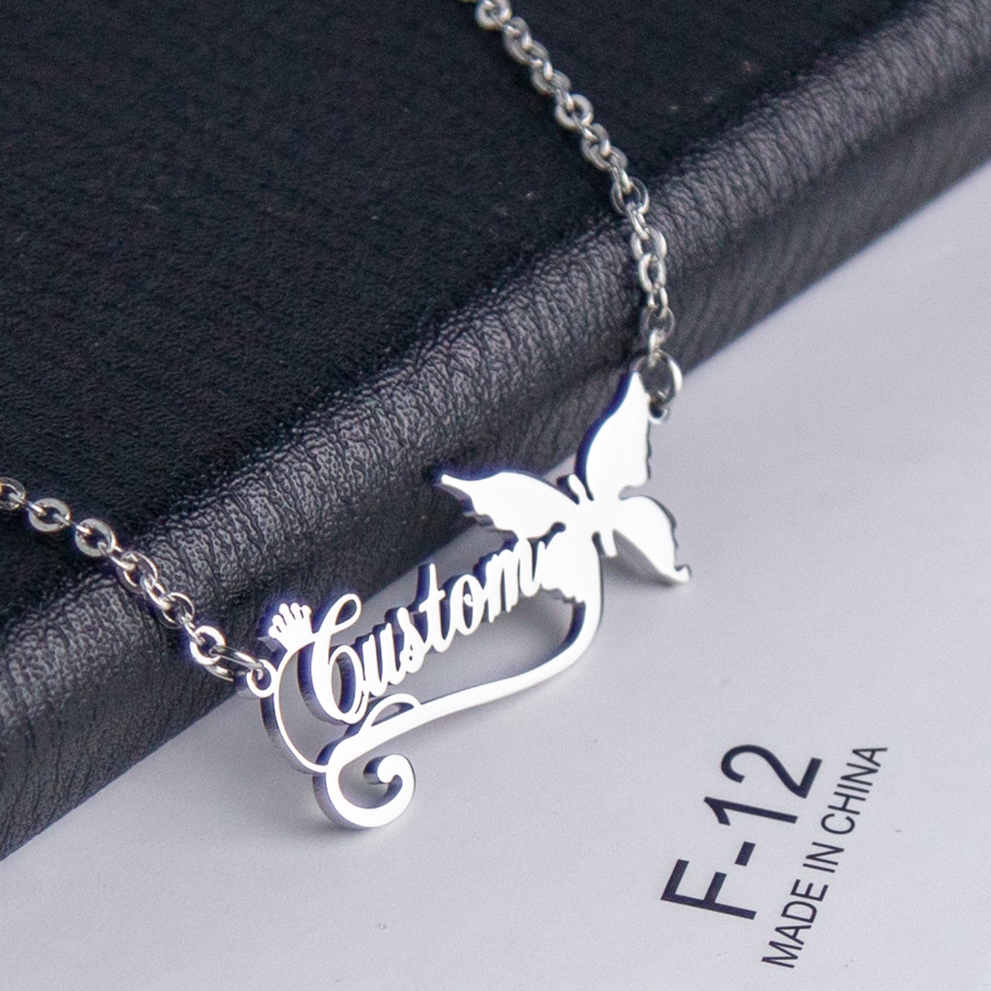 Rosanna Butterfly Necklace Couple Alphabet Necklace