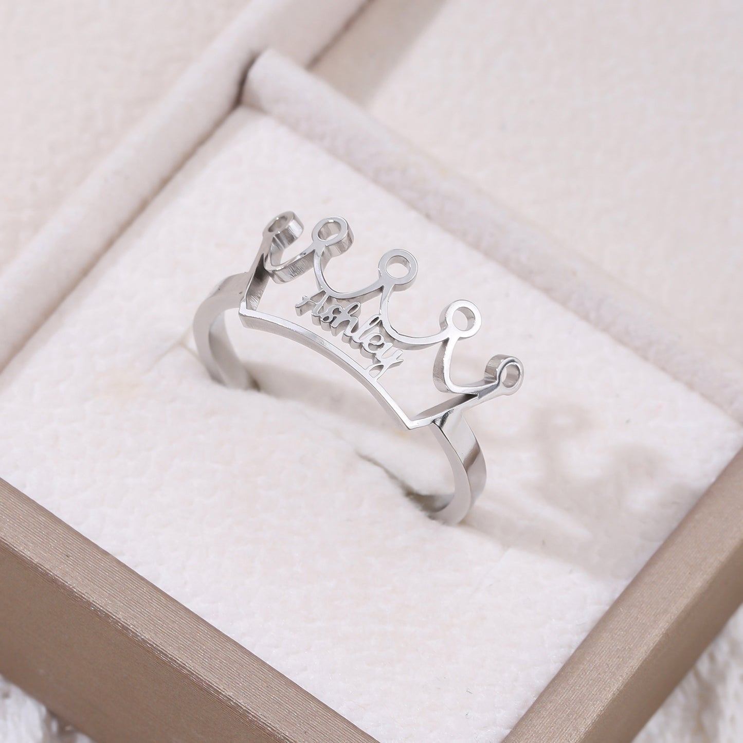 Ivy Crown Handmade Open Ring