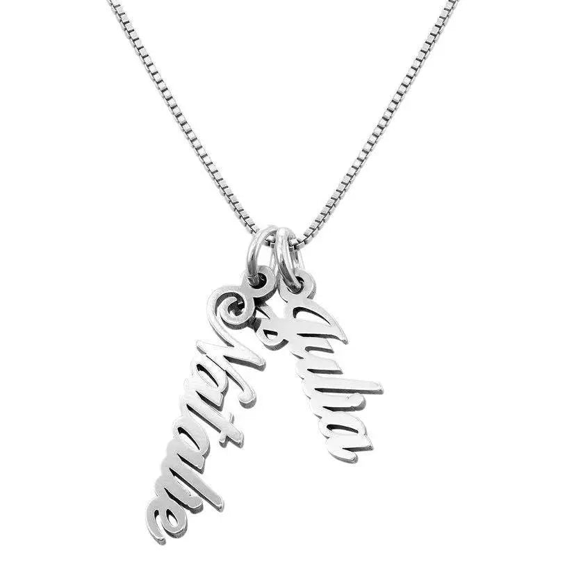 Seraphina Personalized Vertical Pendant Necklace
