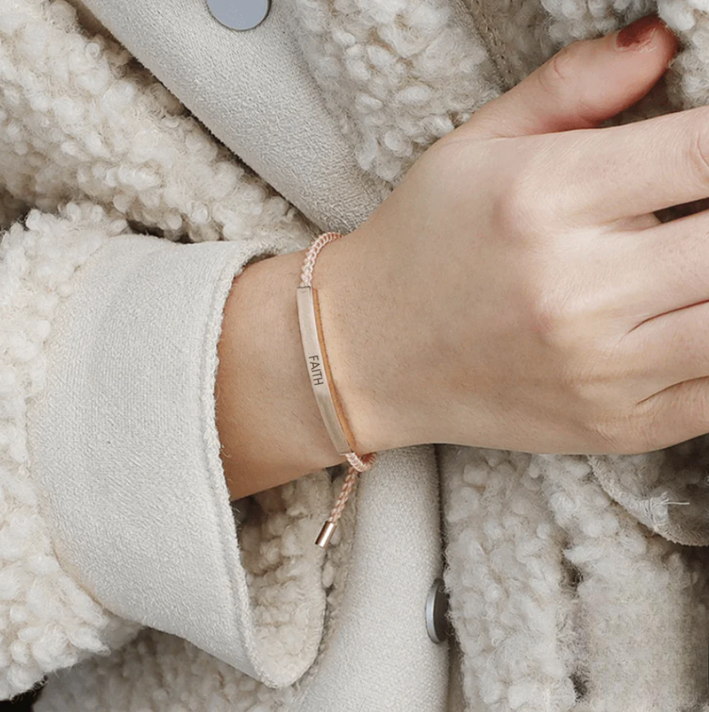 Nora Double Meaning Inspirational Tube Bracelet