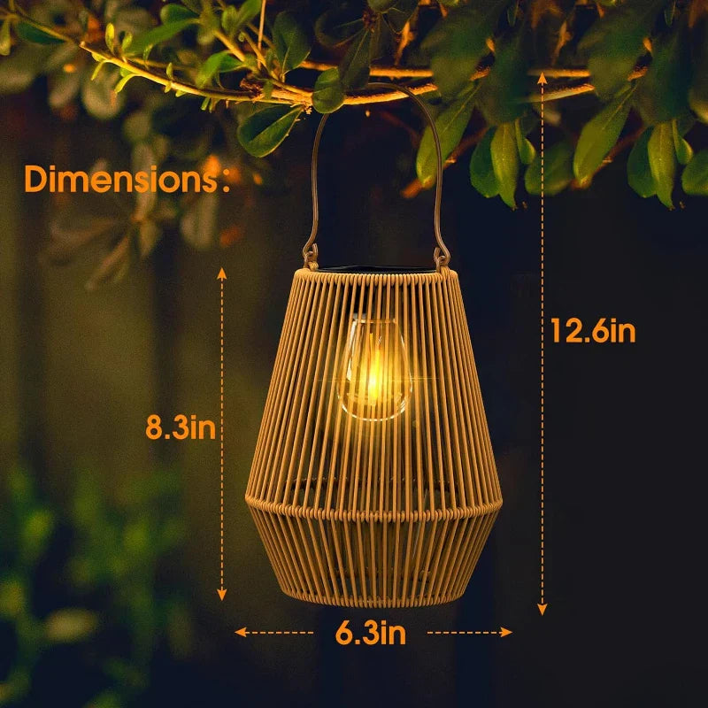 🎄 Christmas Sale 49% OFF 🎄 Kaliiqo™ Solar Radiant Rattan Glow Lantern